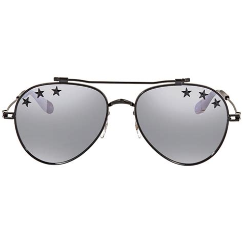 givenchy gv7057 stars|Givenchy Silver Mirror Pilot Unisex Sunglasses GV 7057STARS .